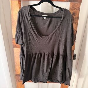 Terra & Sky Black Tunic Top